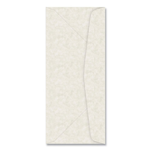 Southworth Parchment Envelope, #10, Commercial Flap, Gummed Closure, 4.13 x 9.5, Ivory, 50/Pack