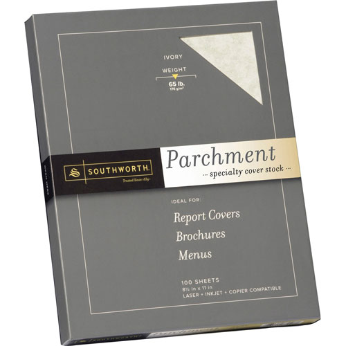 Southworth 65 lb Fine Parchment Paper, Acid/Lignin Free, Ivory