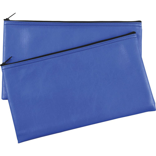 Sparco Carrying Case (Wallet) Cash, Check, Receipt, Office Supplies, Blue, Polyvinyl Chloride (PVC) x 11