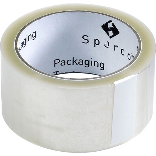 Sparco Sealing Tape, 1.6 mil, 2"x55 Yards, 36/CT, Clear