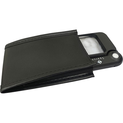 Sparco rectangular magnifier, 2x main with 4x bifocal, 2"x4", black