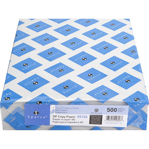 Sparco Premium Copy Paper, 20Lb, 8 1/2"x11", 500/Pack, Gray