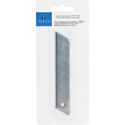 Sparco replacement blade, for knives with snap off blades, 18 mm, silver