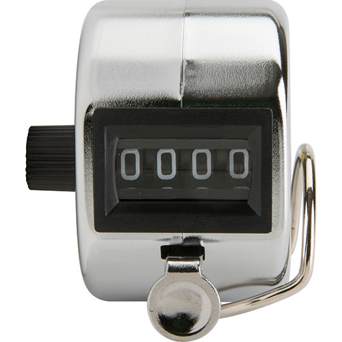 Sparco Tally Counter with Finger Ring, Silver