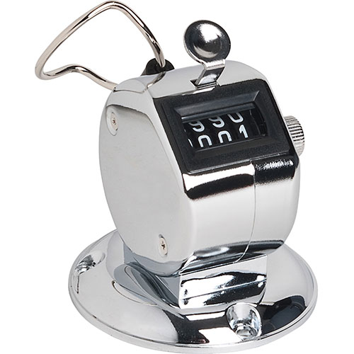 Sparco Tally Counter With Base, Silver