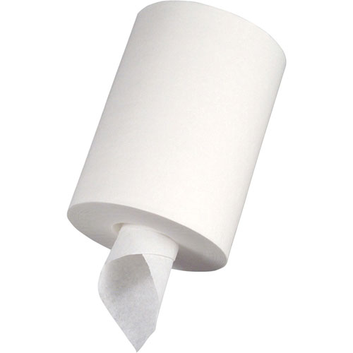 Special Buy Center Pull Towels, 600 Sheets/Roll, White, Paper, For Washroom, 6/Carton