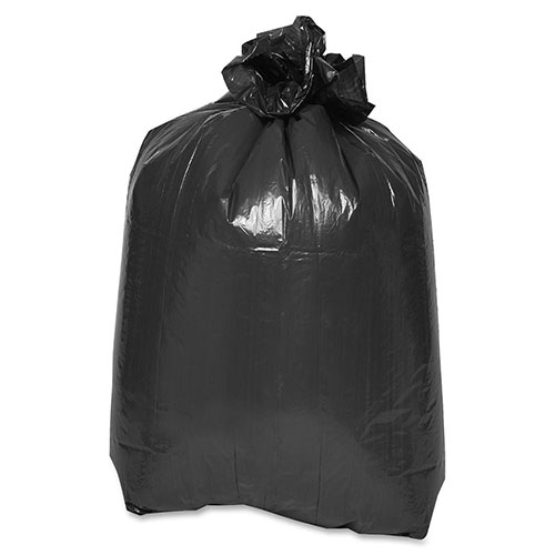Private Brand Flat Bottom Trash Bags, 38" x 58", 1.1 mil, 100/CT, Black