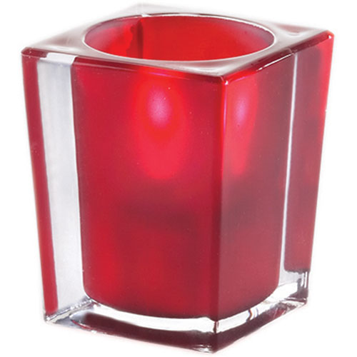 Sterno Signature Flameless Candle Holder, Red