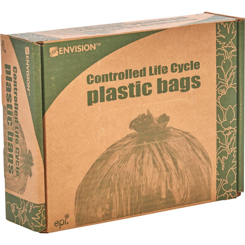 Stout Controlled Life-Cycle Plastic Trash Bags, 30 gal, 0.8 mil, 30
