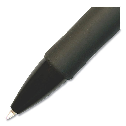 Stride StrideRio Gel Pen, Retractable, Medium 0.7 mm, Black Ink, Translucent Black Barrel, 12/Box