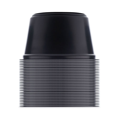 SupplyCaddy Portion Cups, 2 oz, Black, 2,500/Carton