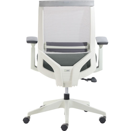 StyleWorks London Midback Task Chair - Dark Gray Fabric Seat - Mid Back - 5-star Base - Multicolor - Yes - 1 Each