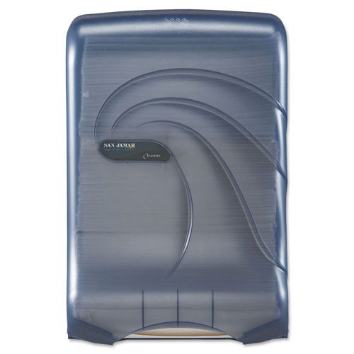 San Jamar Ultrafold Multifold/C-Fold Towel Dispenser, Oceans, Blue, 11 3/4 x 6 1/4 x 18