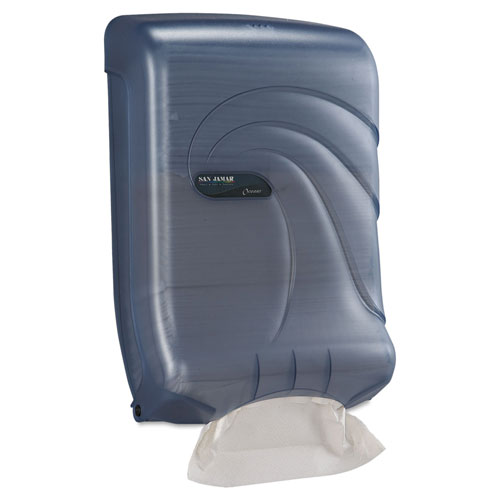 San Jamar Ultrafold Multifold/C-Fold Towel Dispenser, Oceans, Blue, 11 3/4 x 6 1/4 x 18