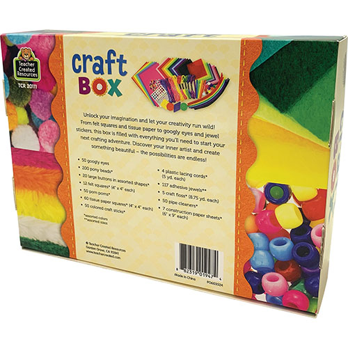 Teacher Created Resources Craft Box - Crafting, Artwork - 600 Piece(s) - Multi - Felt