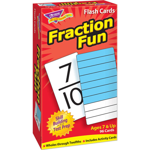 Trend Enterprises Fraction Fun Flash Cards