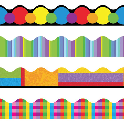Trend Enterprises Color Collage Themed Trimmer, 12 Panels, 39'' Long