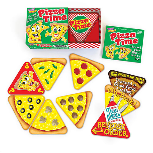 Trend Enterprises Pizza Time Three Corner Card Game - Mystery - 2 to 4 Players