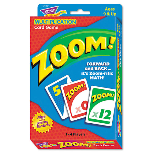 Trend Enterprises Zoom Math Card Game, Ages 9 and Up