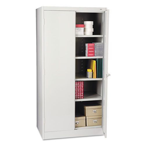 Tennsco Standard Storage Cabinet, 72"-High, 36" x 24", Light Gray