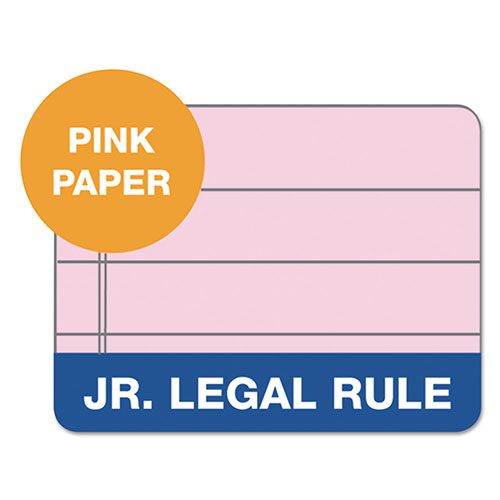 TOPS Prism + Colored Writing Pads, Narrow Rule, 50 Pastel Pink 5 x 8 Sheets, 12/Pack