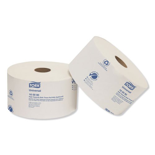 Tork Universal High Capacity Bath Tissuel w/OptiCore, Septic Safe, 2-Ply, White, 2000/Roll, 12/Carton