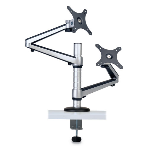 Tripp Lite Dual Full Motion Flex Arm Desk Clamp for 13" to 27" Monitors, up to 22 lbs/Arm