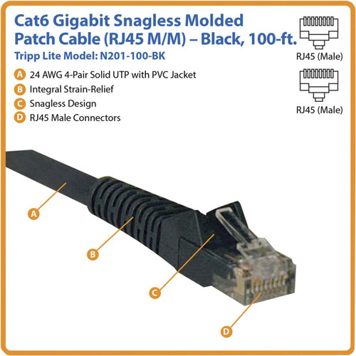 Tripp Lite (N201-100-BK) Connector Cable