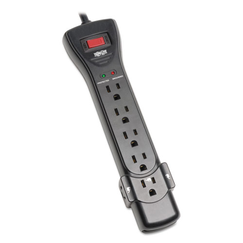 Tripp Lite Protect It! Surge Protector, 7 Outlets, 7 ft. Cord, 2160 Joules, Black