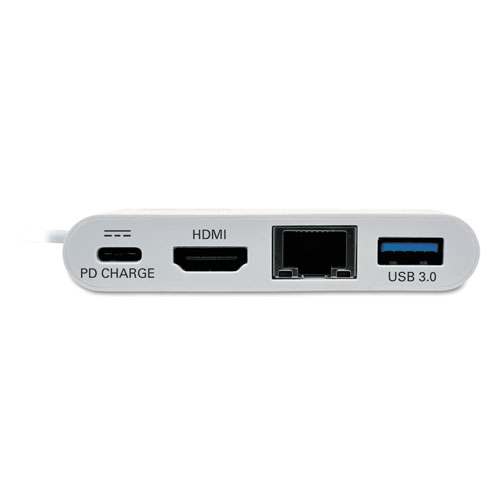 Tripp Lite USB 3.1 Gen 1 USB-C to HDMI Adapter, USB-A/USB-C PD Charging/Gigabit Ethernet