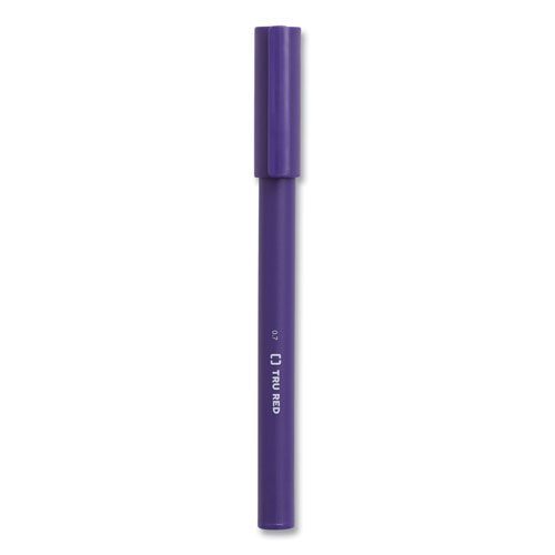 TRU RED™ Quick Dry Gel Pen, Stick, Medium 0.7 mm, Assorted Ink and Barrel Colors, 12/Pack
