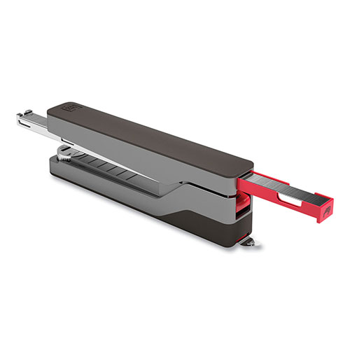 TRU RED™ Premium Desktop Full Strip Stapler, 30-Sheet Capacity, Gray/Black