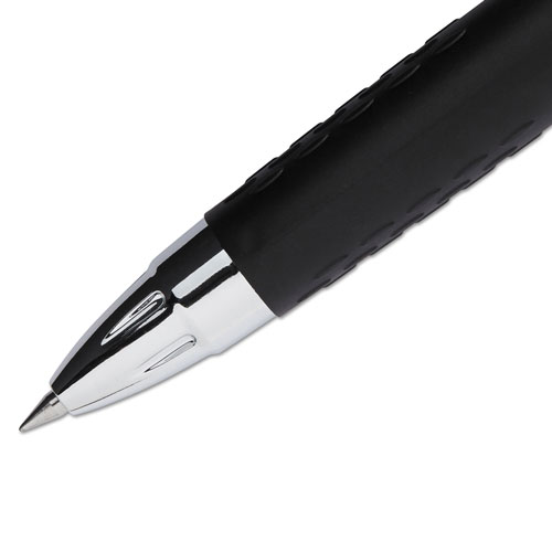 Uni-Ball 207 Signo Gel Ultra Micro Retractable Gel Pen, 0.38mm, Black Ink, Smoke Barrel