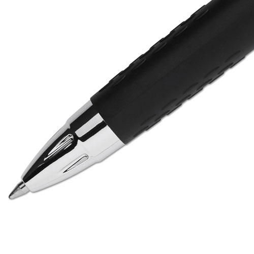 Uni-Ball 207 Signo Gel Ultra Micro Retractable Gel Pen, 0.38mm, Blue Ink, Smoke Barrel