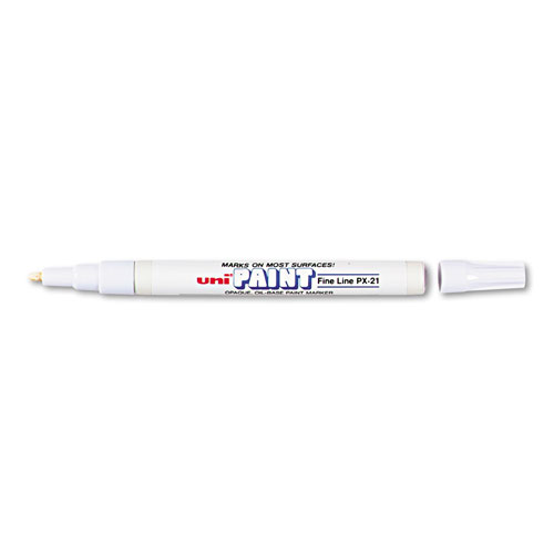 uni®-Paint Permanent Marker, Fine Bullet Tip, White