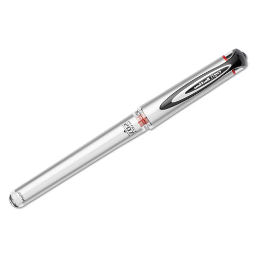 Uni-Ball 207 Impact Stick Gel Pen, Bold 1mm, Red Ink, Black Barrel