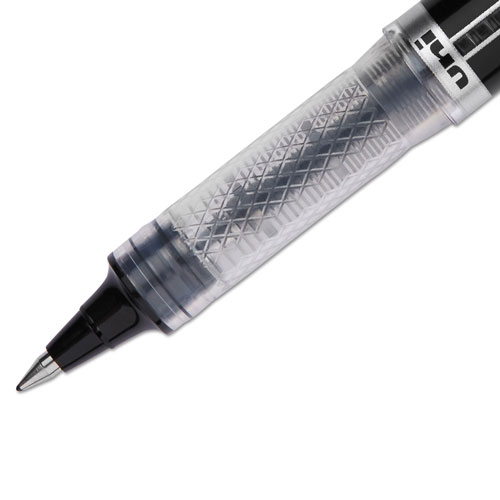 Uni-Ball VISION ELITE Stick Roller Ball Pen, Super-Fine 0.5mm, Black Ink, Black Barrel