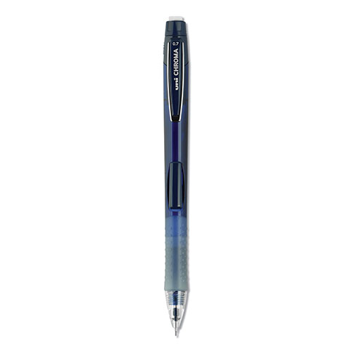 Uni-Ball Chroma Mechanical Pencil, 0.7 mm, HB (#2), Black Lead, Cobalt Barrel, Dozen