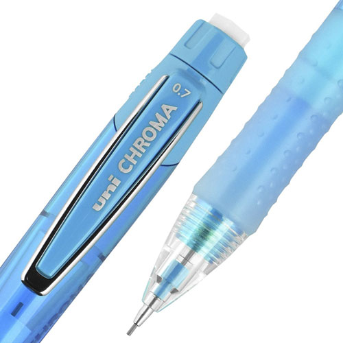 Uni-Ball Mechanical Pencils, w/Lead/Erasers, 0.7mm, 2Pencils/PK, MI