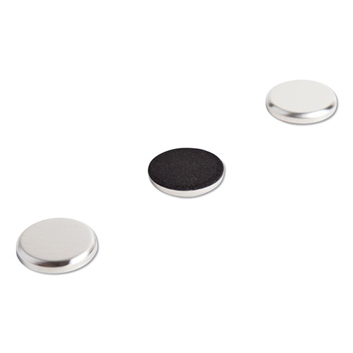 U Brands High Energy Magnets, Circle, Silver, 1.25