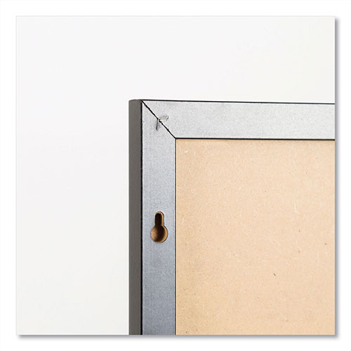 U Brands Magnetic Dry Erase Board with MDF Frame, 24 x 18, White Surface, Black Frame