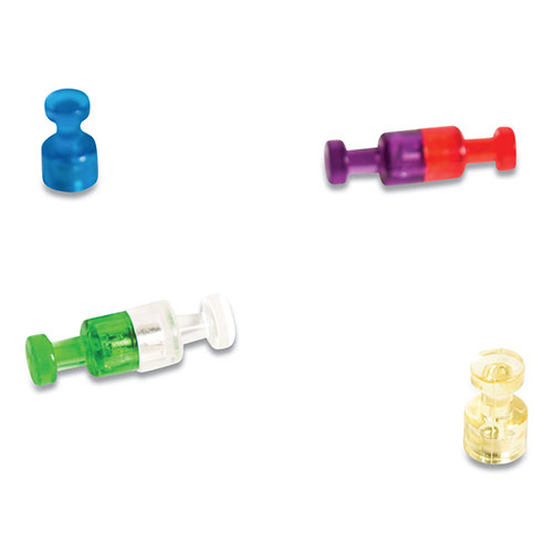 U Brands Magnetic Push Pins, Assorted, 0.75