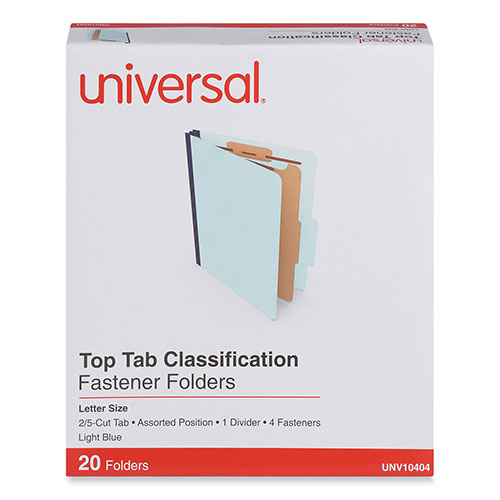 Universal Four-Section Pressboard Classification Folders, 1.75