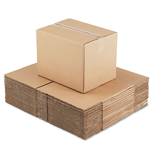 Universal Fixed-Depth Corrugated Shipping Boxes, Regular Slotted Container (RSC), 12