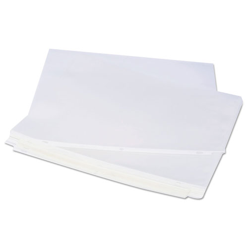 Universal Top-Load Poly Sheet Protectors, Heavy Gauge, Clear, 50/Pack