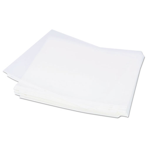 Universal Top-Load Poly Sheet Protectors, Heavy Gauge, Nonglare, Clear 50/Pack