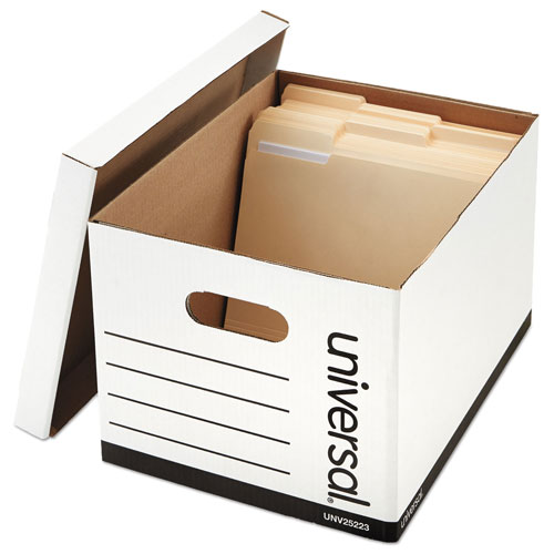 Universal Basic-Duty Economy Record Storage Boxes, Letter/Legal Files, 12