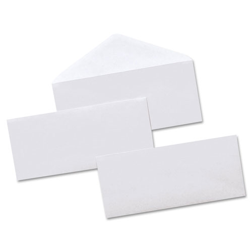 Universal Open-Side Security Tint Business Envelope, #10, Monarch Flap, Gummed Closure, 4.13 x 9.5, White, 500/Box