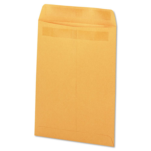 Universal Self-Stick Open End Catalog Envelope, #13 1/2, Square Flap, Self-Adhesive Closure, 10 x 13, Brown Kraft, 250/Box
