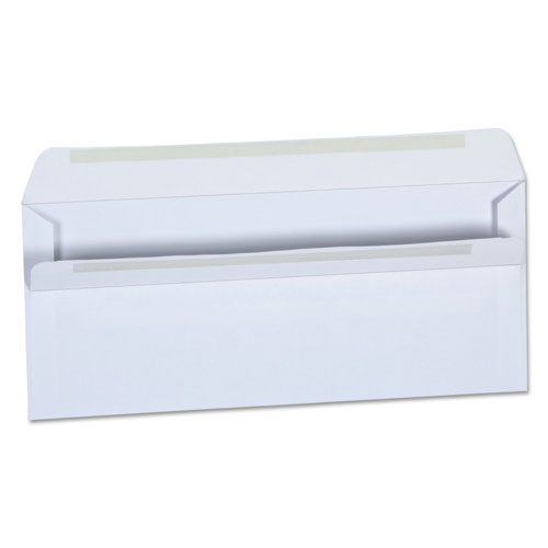 Universal Self-Seal Business Envelope, #10, Square Flap, Self-Adhesive Closure, 4.13 x 9.5, White, 500/Box